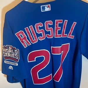 Chicago Cubs World Series Addison Russell, Size Medium